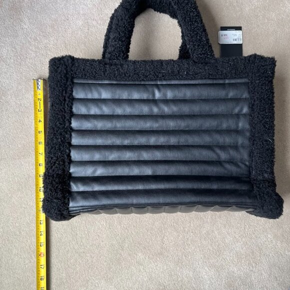 Think Royln Luxe Black Puffer Aspen Tote - New With Tags - Picture 9 of 10
